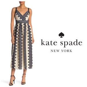 kate spade new york sand lace midi dress Sz 10